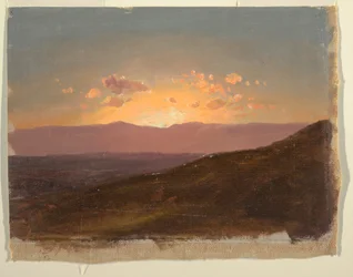 Kresba, Pohled na údolí Hudson, 14. srpna 1867 