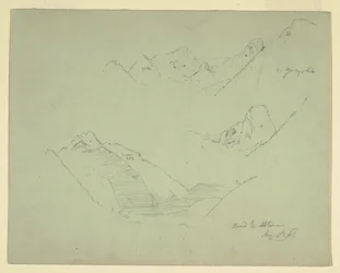 Kresba, Hory u Abtenau, Solná komora, 5. srpna 1868