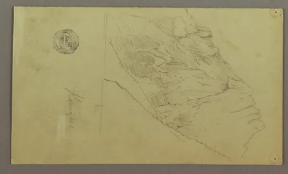 Kresba, Mountainside, pravděpodobně 1868