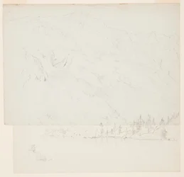 Kresba, hora Katadhin, Maine, 1870-78
