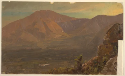 Kresba, hora Katahdin a Turner, 1860-78