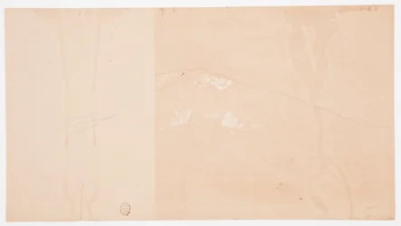 Kresba, hora Katahdin od jihovýchodu; Verso: hora Katadhin, 1876-78