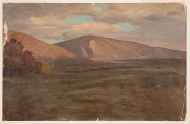 Kresba, hora Katahdin od jihozápadu (), 1870-80