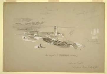 Kresba, Niagarské vodopády z Terrapin Point, 20. března 1856