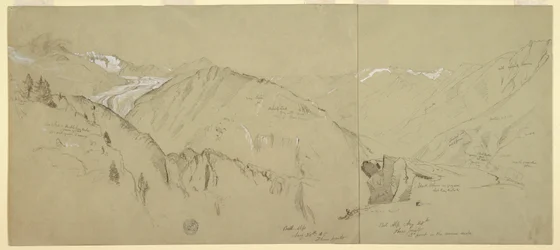 Kresba, Panoramatický pohled z Bel Arpu, 1868