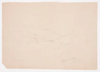 Kresba, jezero Ripogenus, asi 1855