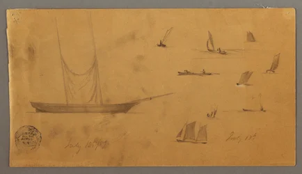 Kresba, Studie plachetnice, 12.-13. července 1859