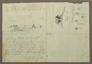 Kresba, Náčrtky z Calé, Kolumbie, červenec 1853