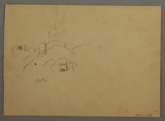 Kresba, Náčrtky z Petry, Jordánsko, únor 1868