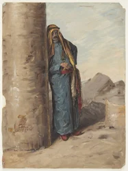 Kresba, Stojící beduín, 1868