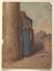 Kresba, Stojící beduín, 1868