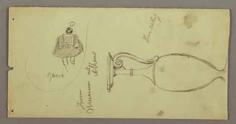 Kresba, Studie předmětů z Athénského muzea, pravděpodobně 1869