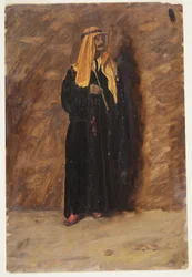 Kresba, Studie stojícího beduína, 1868