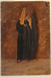 Kresba, Studie stojícího beduína, 1868