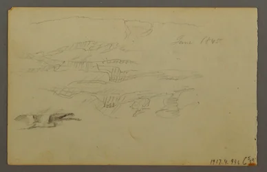 Kresba, Slunce za mraky, 1844
