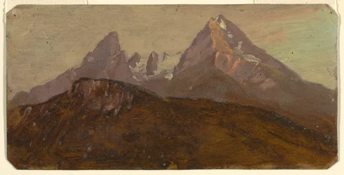 Kresba, Watzmann, Berchtesgaden, Bavorsko, 1868