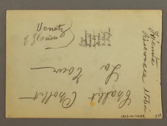 Kresba, městské budovy, pravděpodobně 1868-69