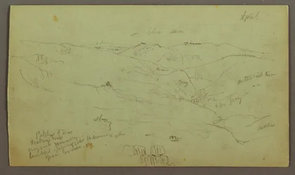 Kresba, Valley, duben, pravděpodobně 1868