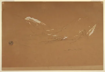 Kresba, Údolí "u Gollingu", Rakousko, 5. srpna 1868