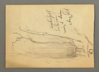 Kresba, Vodopád mezi Veney a Sionem, údolí Rhôny, Švýcarsko, srpen 1868