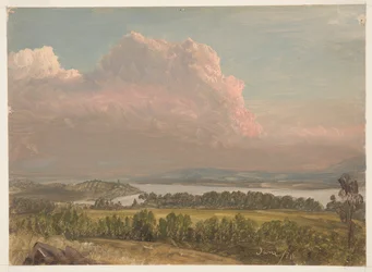 Vysoká oblačnost přes Hudson