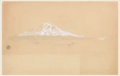 Mount Chimborazo z domu seniora Pabla Bustamante, Riobamba, Ekvádor