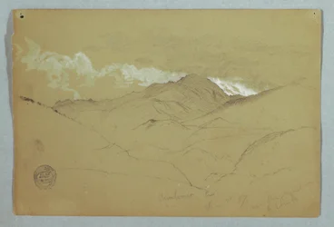 Pohled z východu Mount Chimborazo, Ekvádor