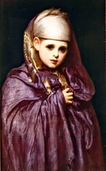 Malá Fatima (olej na papíře)