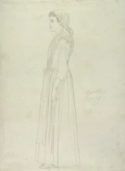 Marietta, Capri, 1859 (grafit na papíře)