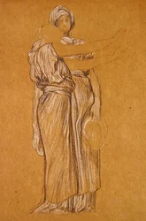 Study for the Dance (černobílá křída na papíře)