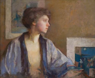 Modré kimono by Frederick Andrew Bosley