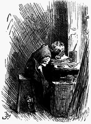 Dickens v černém skladišti, 80. léta 19. století