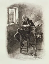 Uriah Heep, z knihy „Charles Dickens: Povídání o jeho životě“ od Thomase Archera, vydáno kolem roku 1894