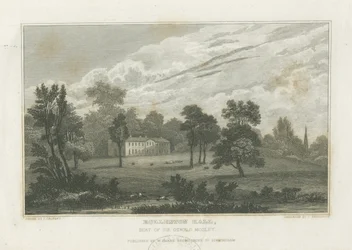 Rolleston Hall: rytina a [polovina 19. století] (tisk)