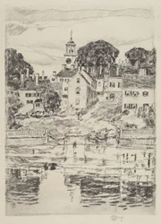 Kostelní věž, Portsmouth, 1921.