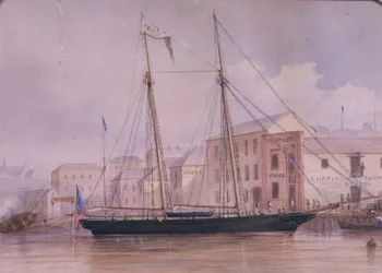 Circular Quay, kolem roku 1855