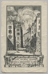 Knihovna: William Truman Aldrich a Dorthea Davenport Aldrich, nápis Ex Libris