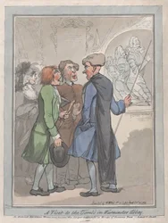 Návštěva hrobek ve Westminsterském opatství, 23. října 1789.