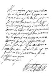 Dopis Henrietty Marie, královny Karla I., 17. století 1865.