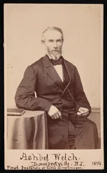 Portrét Ashbel Welch 1809-1882, květen 1874.