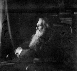 John Ruskin , britský umělec, autor, kritik a sociální myslitel, 1900.