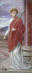 Santa Bibliana (gouache)