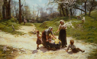 květen (olej na plátně)