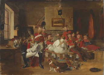 2. záchranáři, strážní místnost, circa 1828