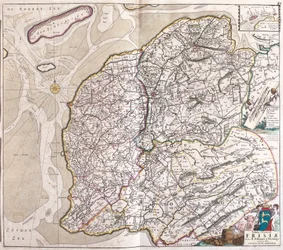 Mapa Fríska (Německo) (lept