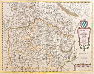 Mapa Baviere (Německo) (lept