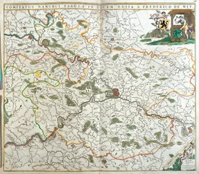 Mapa hraběte z Namuru (Belgie) (lept