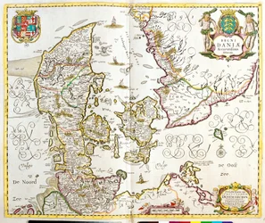 Mapa Dánského království (lept