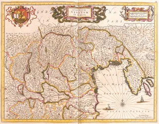 Mapa benátských území v Itálii (lept
