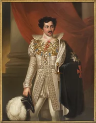Oscar I, roi de Suede et Norvege - Portrét Oscara I. (1799-1859), krále Švédska a Norska, od Westina, Fredrica (1782-1862). Olej na plátně. Rozměr: 149 x 114 cm. Národní muzeum Stockholm